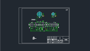 CAD机械图纸轴和垫圈类传动轴（图1）