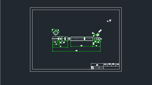 CAD机械图纸轴和垫圈类螺杆