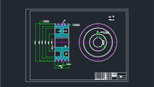 CAD机械图纸带轮与凸轮类带轮2
