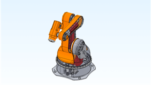 五轴工业机器人solidworks非标模型