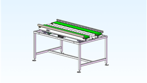 可开合皮带输送线solidworks非标模型