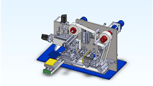 手机偏光片全自动贴合机solidworks非标模型