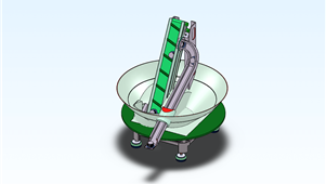 瓶盖自动送料机solidworks非标模型