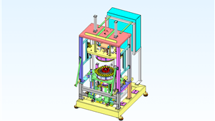 电机定子装配solidworks非标模型