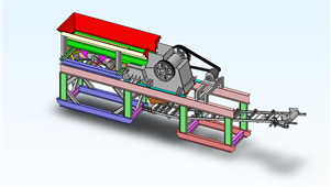 移动式破碎机solidworks非标模型